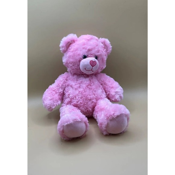 BABW / Build a Bear Workshop Happy Hugs PINK CUDDLES Teddy Bear 17" Plush Toy - Picture 1 of 2
